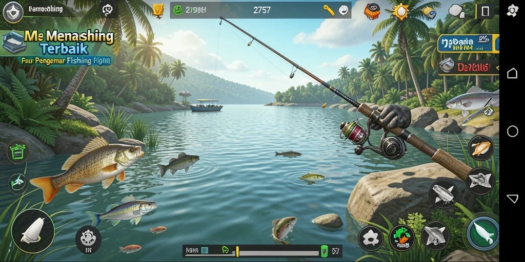 Gameplay seru memancing ikan dengan grafis menakjubkan di 2757.
