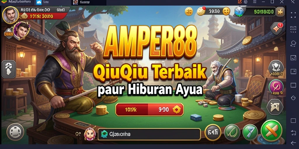 Tampilan gameplay QiuQiu yang menarik di AMPER88.