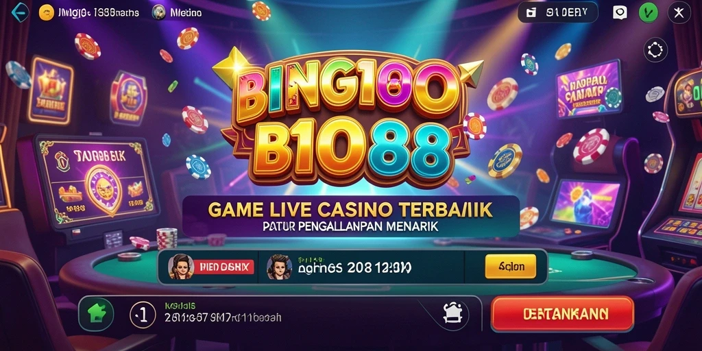 Tampilan gameplay BINGO188 yang menampilkan interaksi pemain dan dealer.