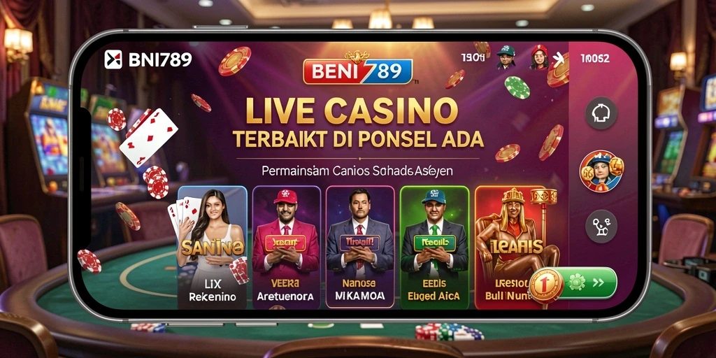 Screenshot gameplay BNI789 yang menarik dengan dealer langsung.