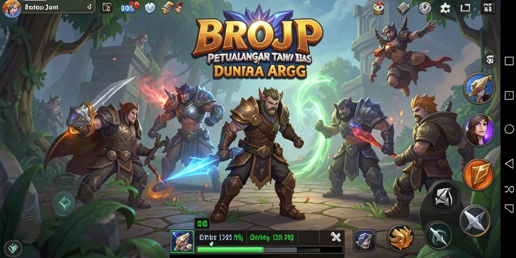 Tangkapan layar gameplay BROJP yang menakjubkan menunjukkan pertempuran mendebarkan.