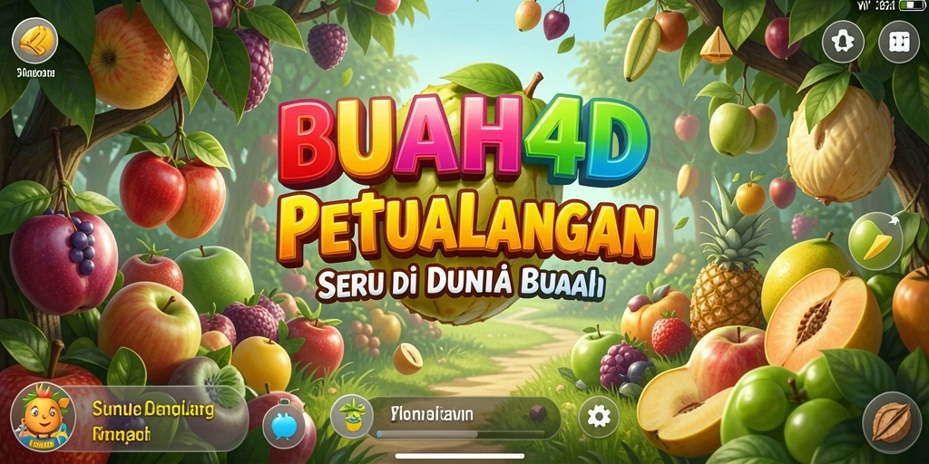 Tampilan menarik gameplay BUAH4D dengan interaksi buah.
