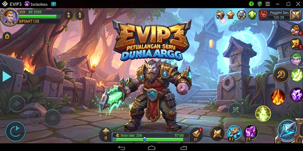 Tampilan gameplay EVIP3 yang menakjubkan di dunia ARPG.