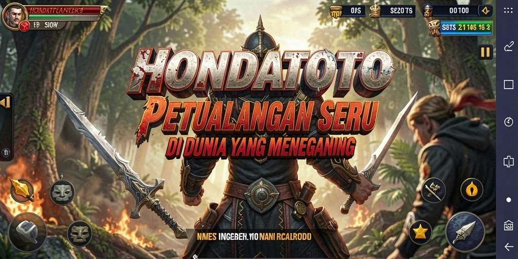 Tangkapan layar menunjukkan gameplay seru HONDATOTO dengan aksi petualangan yang menegangkan.