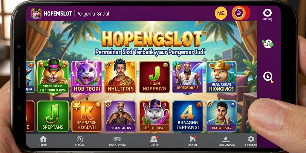 Tampilan gameplay seru dari HOPENGSLOT dengan mesin slot yang menarik.