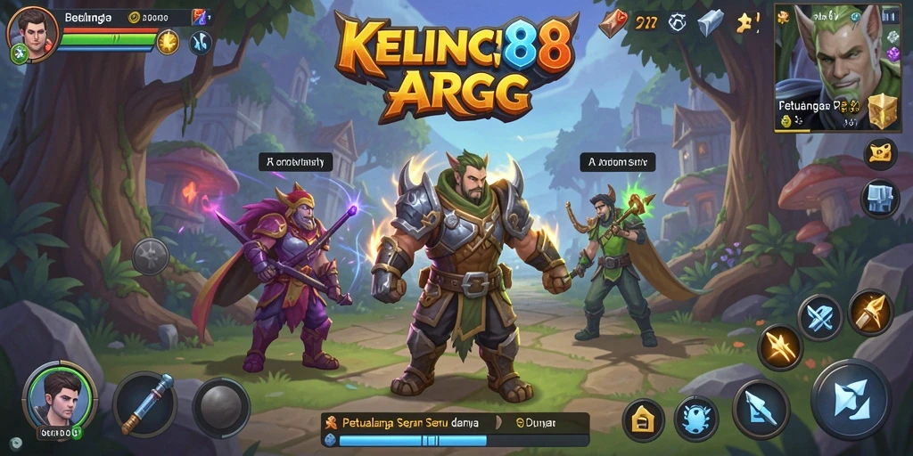 Tangkapan layar gameplay ARPG KELINCI88 menampilkan pertarungan seru dan dunia yang luas.