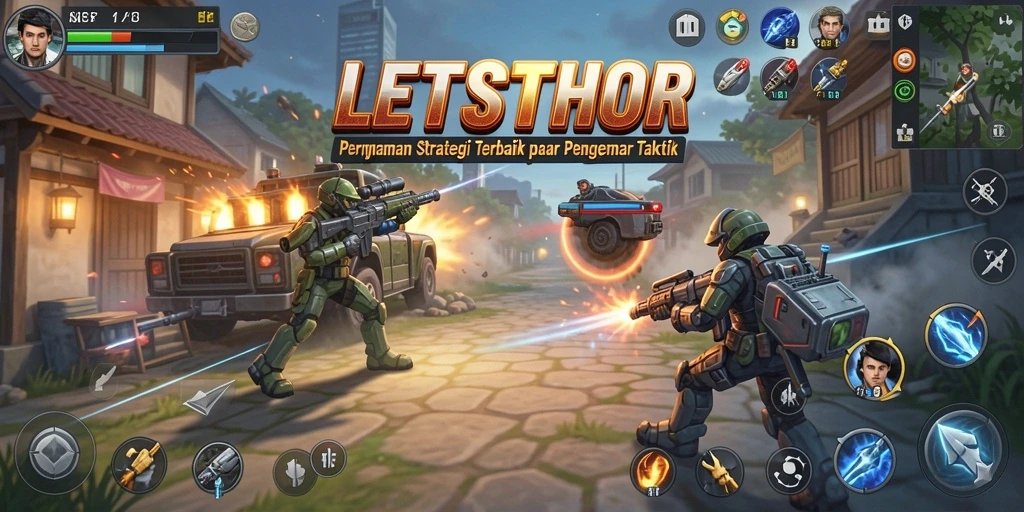 Tampilkan gameplay menarik dari LETSTHOR dengan karakter dan taktik.