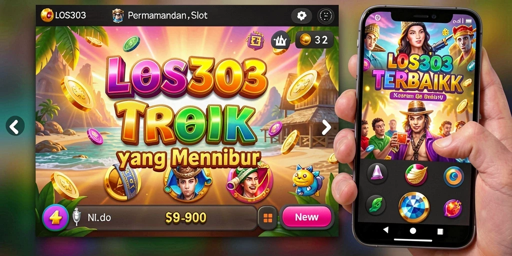 Tampilan menarik dari gameplay LOS303 saat memutar gulungan slot.