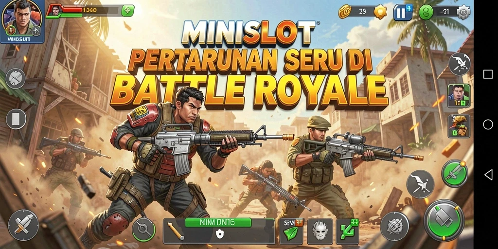 Gameplay seru MINISLOT dalam pertempuran Battle Royale.