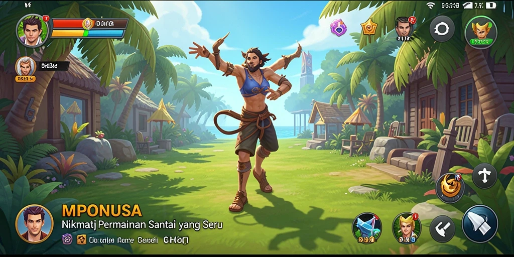 Tampilan gameplay seru dan menarik dari <strong>MPONUSA</strong>.