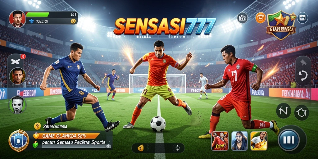 Tampilan menarik dari gameplay SENSASI777 yang penuh aksi olahraga.