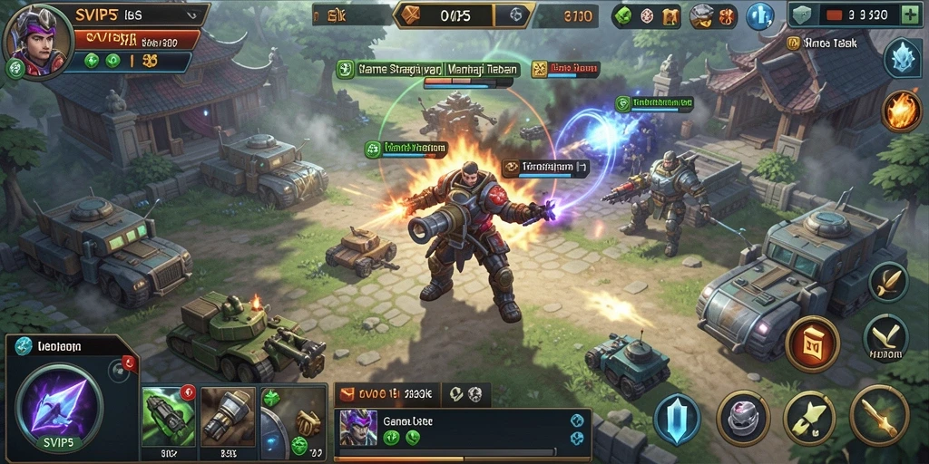 Menampilkan gameplay seru dalam <strong>SVIP5</strong> yang menantang dan strategis.